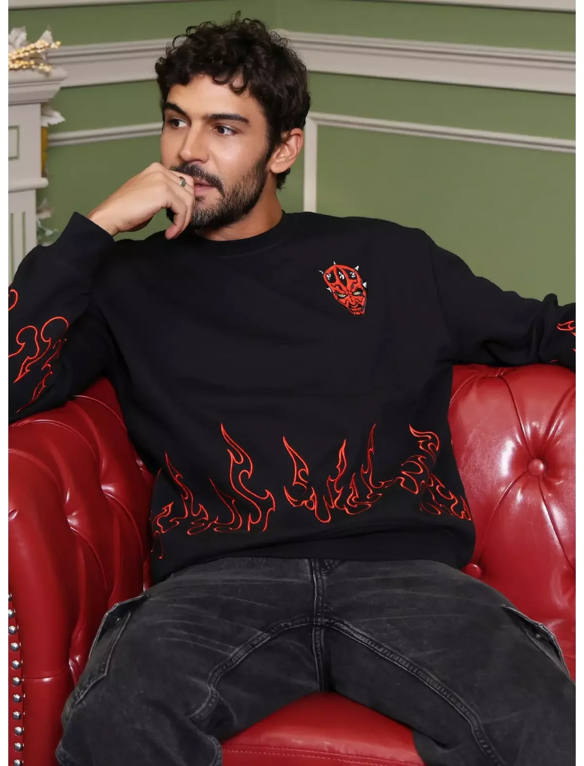 Our Universe Star Wars Darth Maul Flames Sweatshirt Our Universe Exclusive