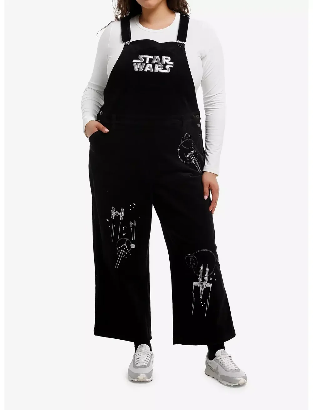 Her Universe Star Wars Ships Wide Leg Overalls Plus Size Her Universe Exclusive