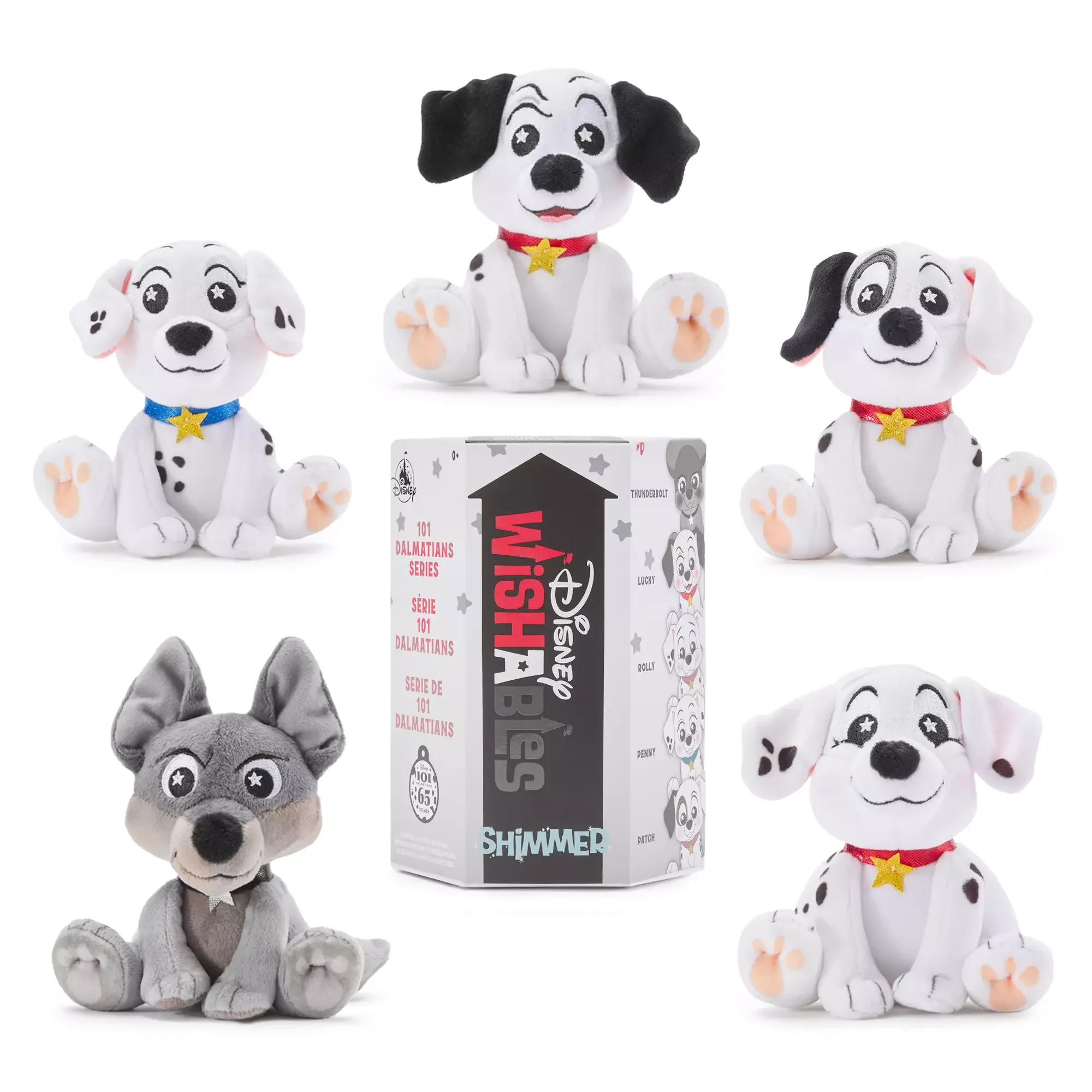 Disney Wishables Shimmer Mystery Plush Blind Pack – 101 Dalmatians – 4'' – Limited Release