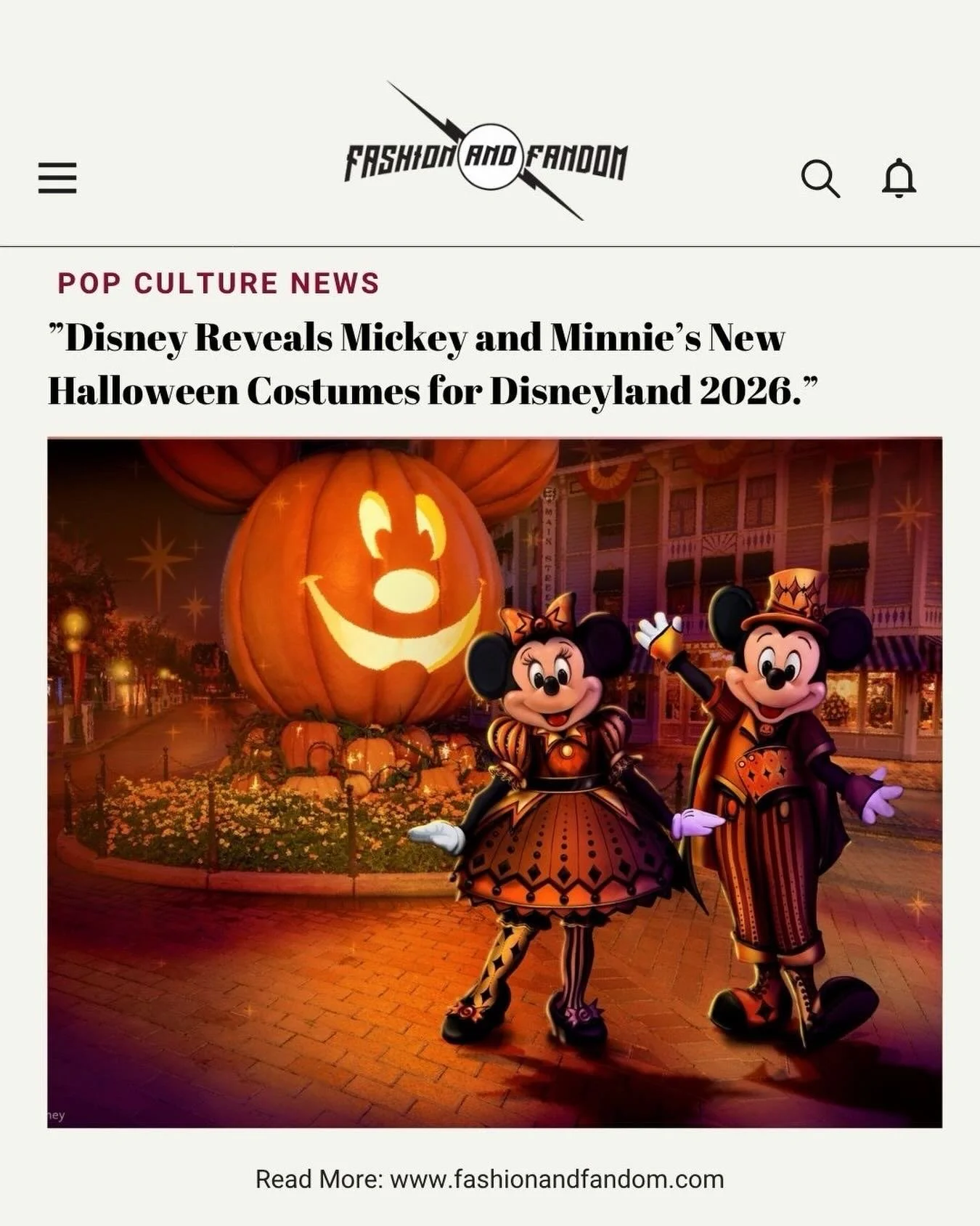 🎃 Mickey &amp; Minnie just got a Halloween makeover!
Disney unveiled the duo&rsquo;s new harlequin-inspired costumes for Disneyland&rsquo;s 2026 Halloween festivities, and we&rsquo;re already planning DisneyBound looks. 🧡🖤✨

Click link in bio for 