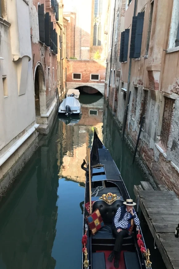 Taking our last gondola ride.