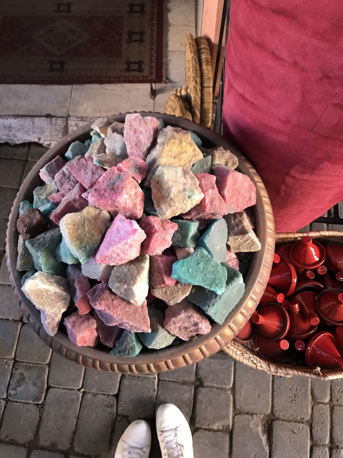  “Magical crystals inside the souk... We saw these outside of a shop and went to find them again, but weren’t able to. The souk is so large, sometimes it feels like [it] rambles on for miles. That’s part of its magic, maybe you find something to buy 