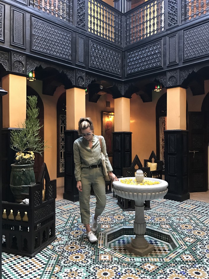  “Every inch of our Riad was this beautiful... A Riad is a traditional Moroccan house or palace with an interior garden or open courtyard. Our hotel was a converted Riad within the center of Marrakech. Tucked behind a cobblestone walkway, one would n