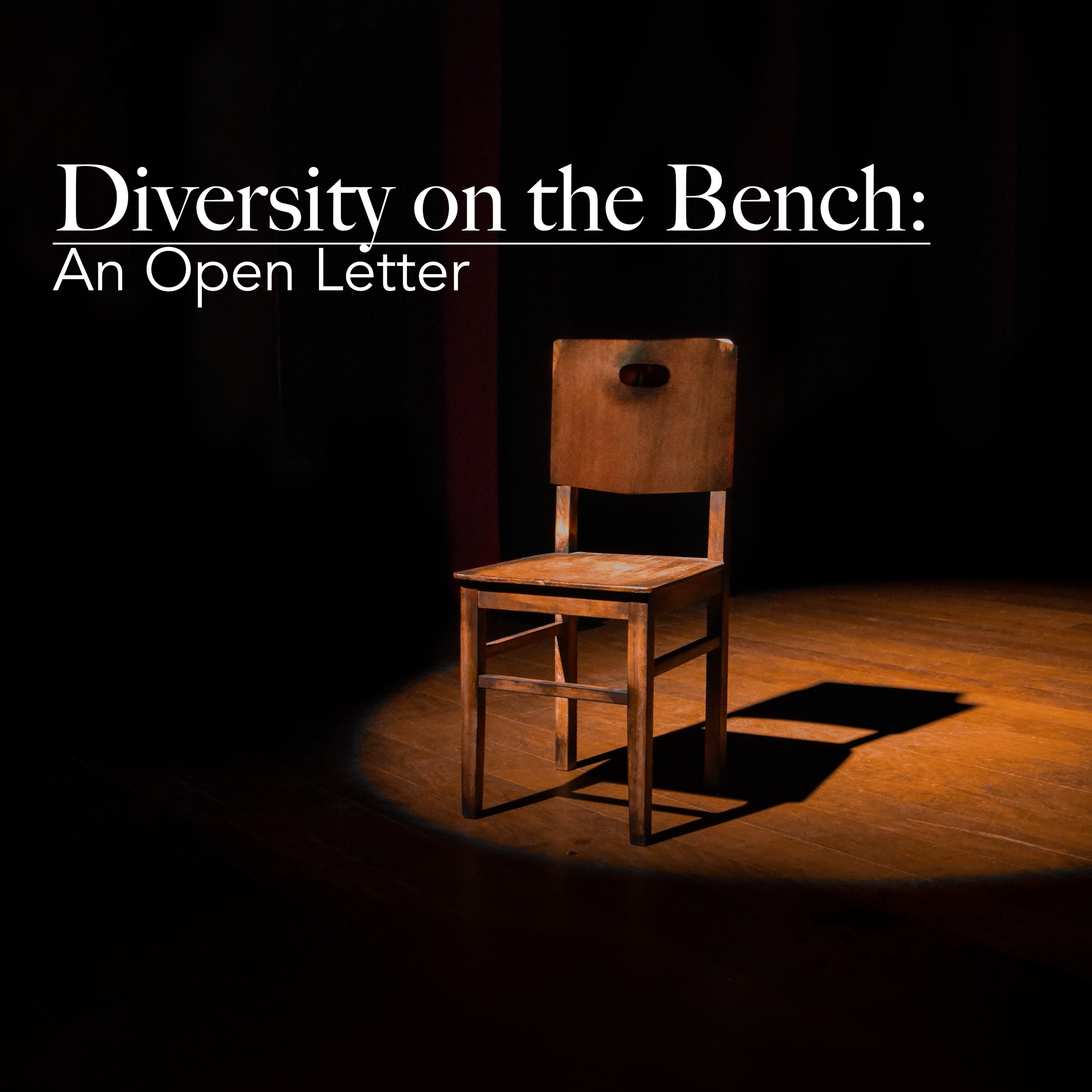 Diversity on the Bench: An Open Letter