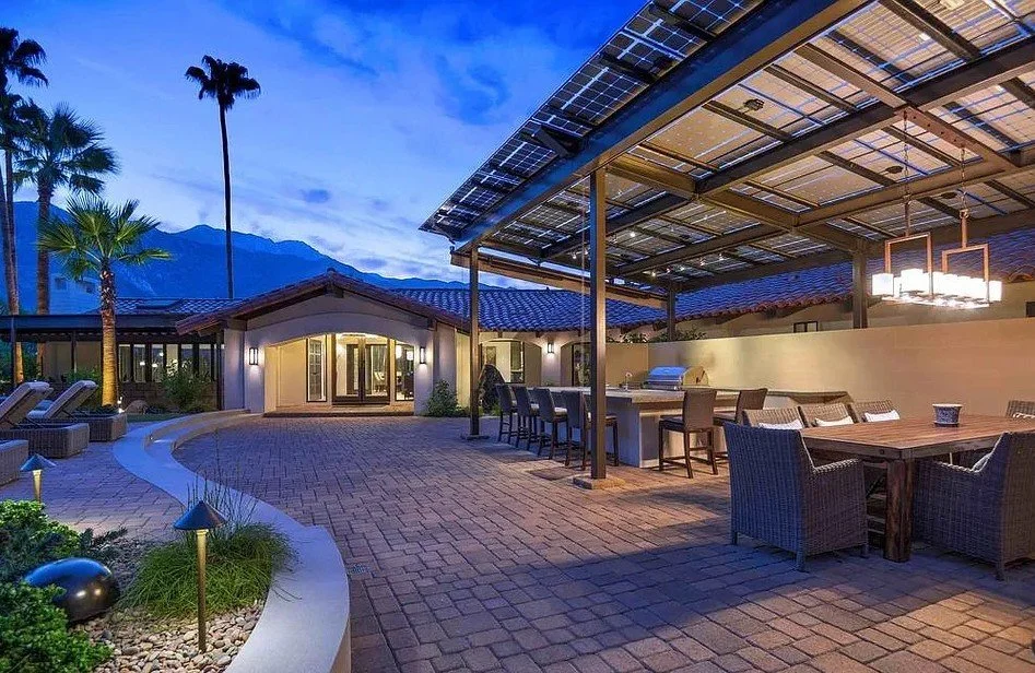 AH Dusk view Outdoor dining and kitchen, patio.jpg
