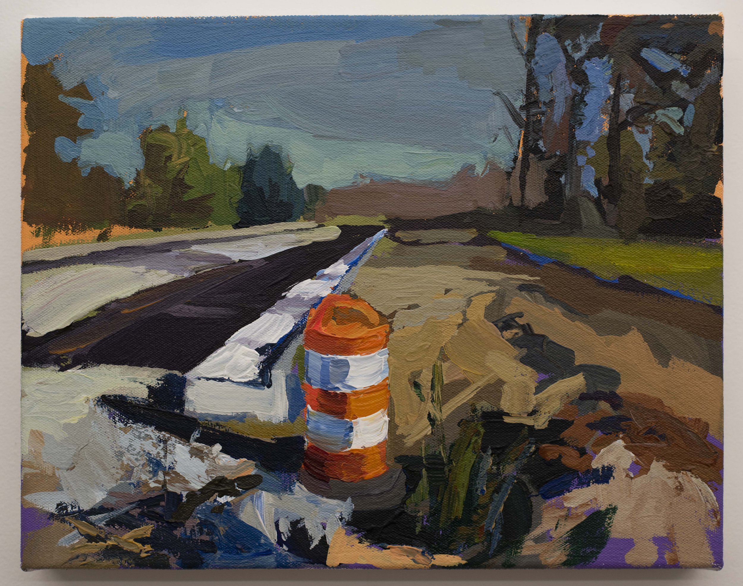  Construction Landscape #2, acrylic on canvas, 11 x 14 inches, 2021 