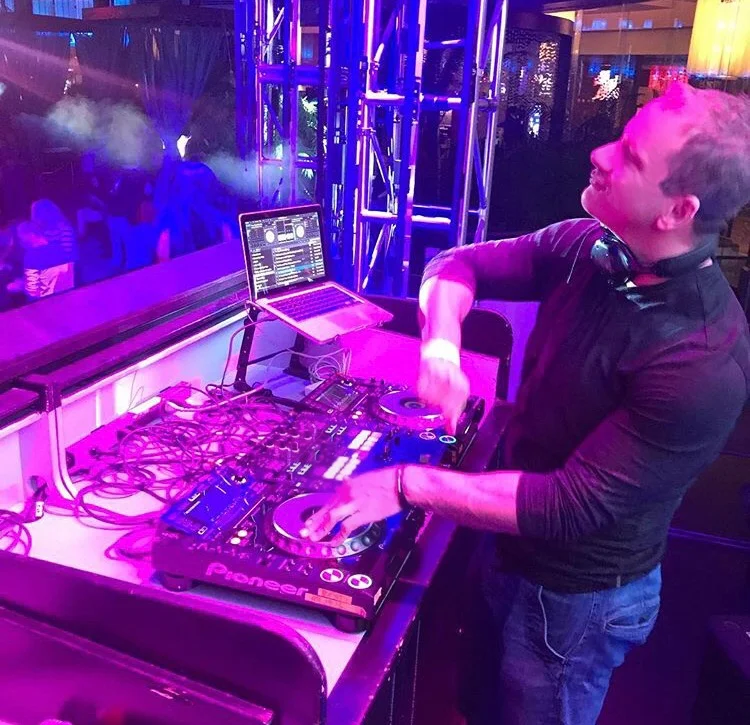 Feelin' it on stage at Pool After Dark, Atlantic City