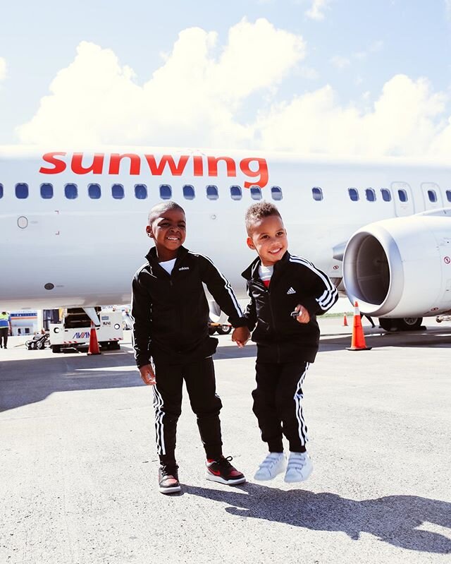 Take flight ✈️ ! This has been the best trip for our little boys! I mean could you imagine vacationing with your bff and experiencing new things together! Thank you to the @sunwingvacations family for an incredible trip!! ✈️❤️#vactionbetter