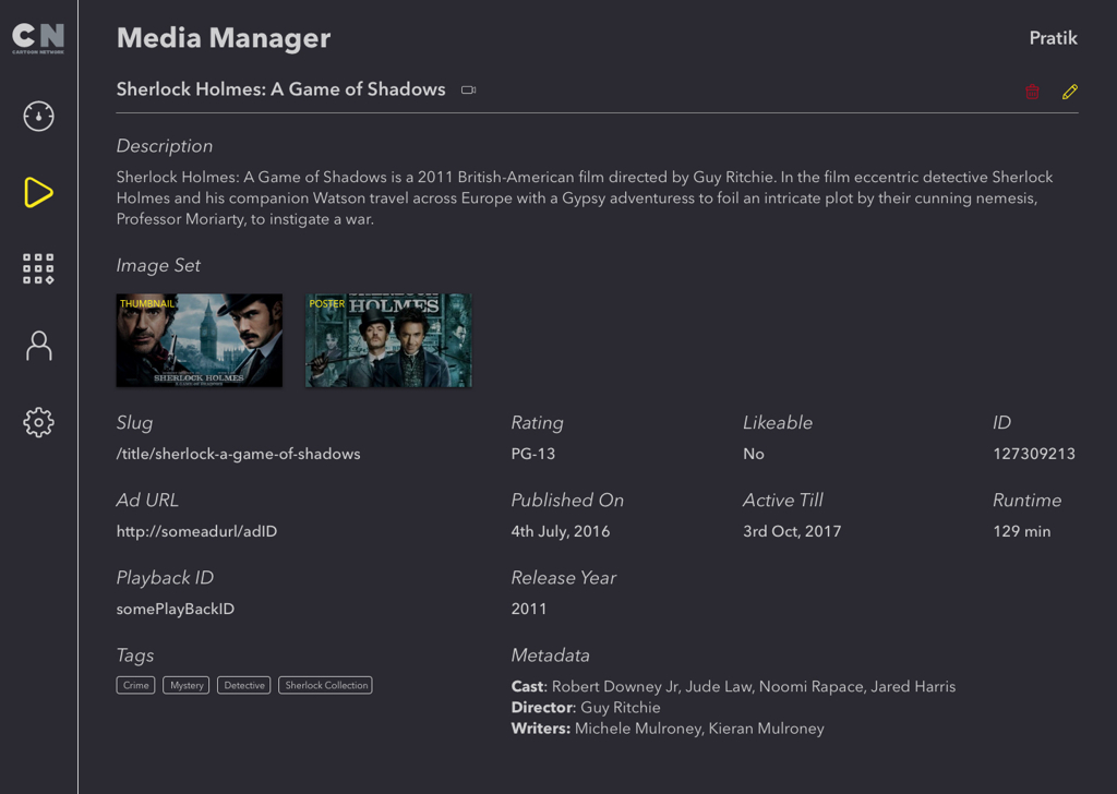 View/Edit Movies