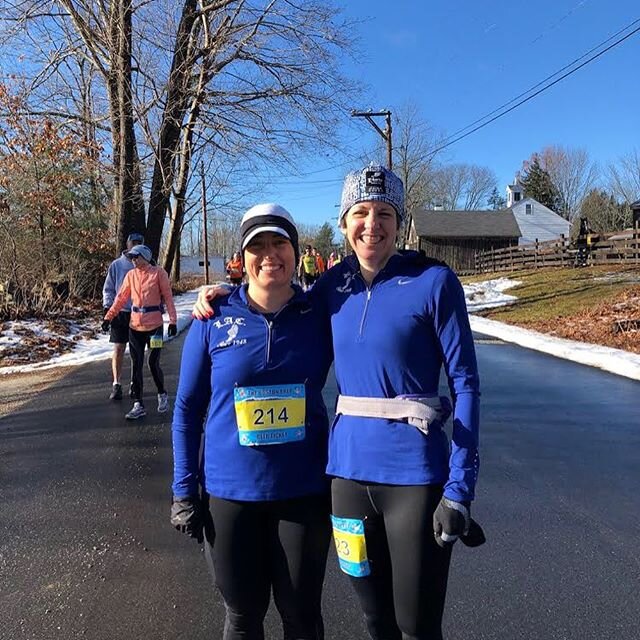 Hats off to Jennifer and Laurie for an impressive performance in the 25th annual running of the Greater Derry Track Clubs 16 miler.  Yes 16 hilly winter miles!