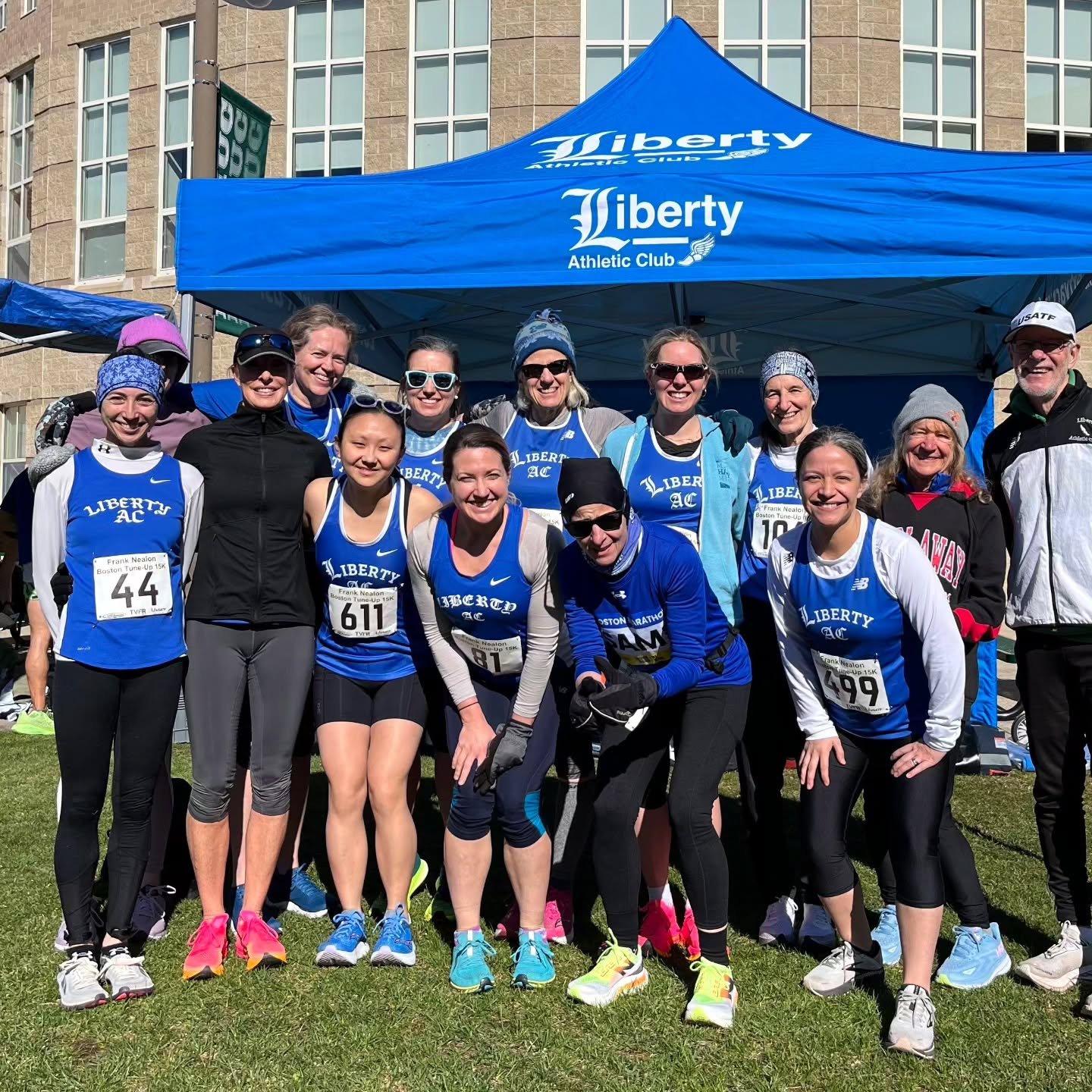 Scenes from today's @usatfne @roadgrandprix Frank Nealon 15k. Beautiful day for some non-stop hills. Congratulations to our two podium-finishers, Mary and Amanda!