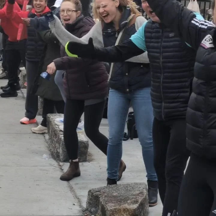 What a delight to once again support @pioneersrc and the runners of @26.truemarathon this year. Thank you to our fellow t and @261fearlessclubnewengland and @livefitarmy for being such good cheer zone partners.