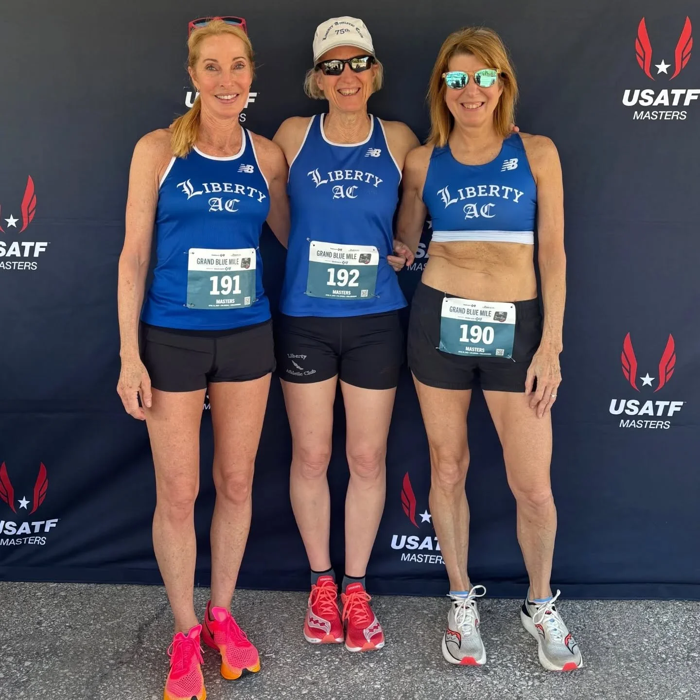 Congratulations to these three for placing 2,3 and 4 in their age group at the 2026 @usatf Road Mile championship in Des Moines! Great work Lauren, Mary and Viki!