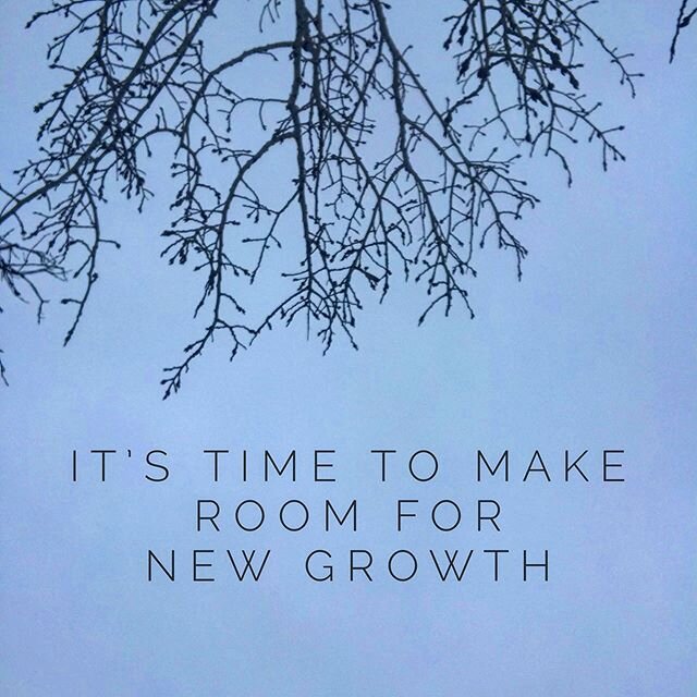 Time to let go, clean house, reassess and make #roomfornewgrowth #bodytalk #revelationsoul #revealyou #agape
