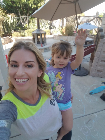 Celebrating with my daughter my first contract!