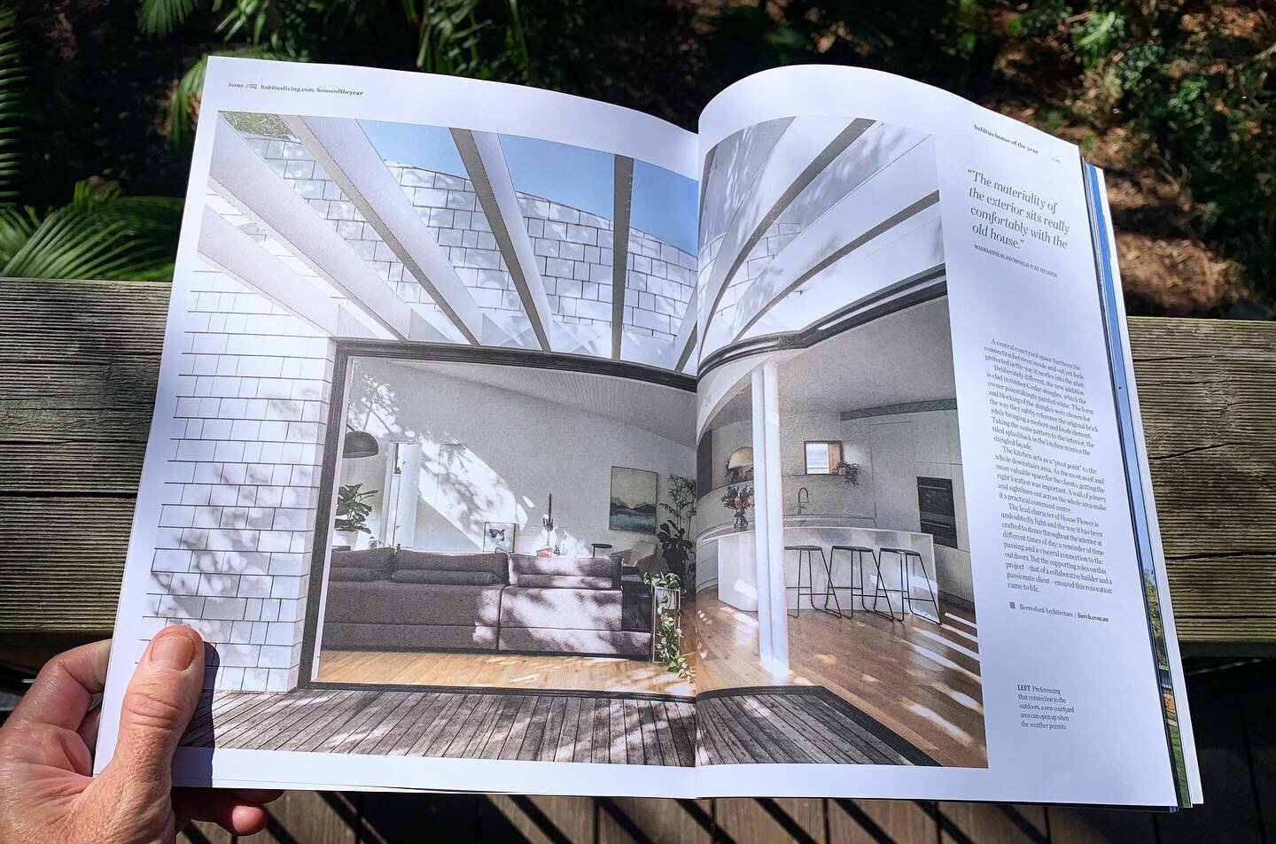 So fantastic to finally get our hands on a copy of Habitus House of the year edition seeing a beautiful 7 page spread on our House Flower project&hellip;
Thanks to all involved in the project and to @aleeshacallahan @habitusliving for the lovely writ
