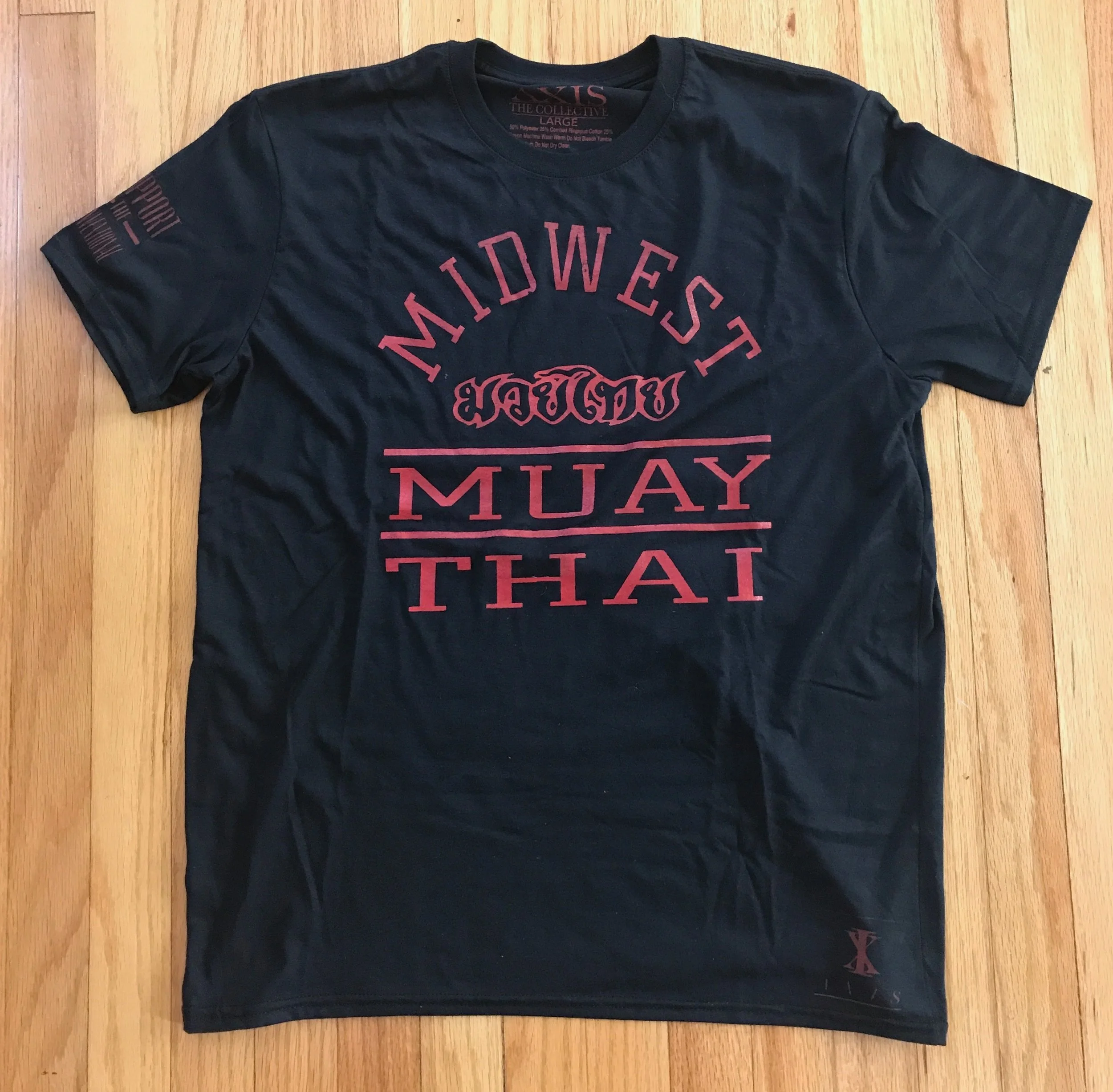 Black/Red Tri-Blend Tee