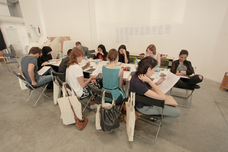 Class in session at Campus Art Dubai, 2016. Photo courtesy of Art Dubai