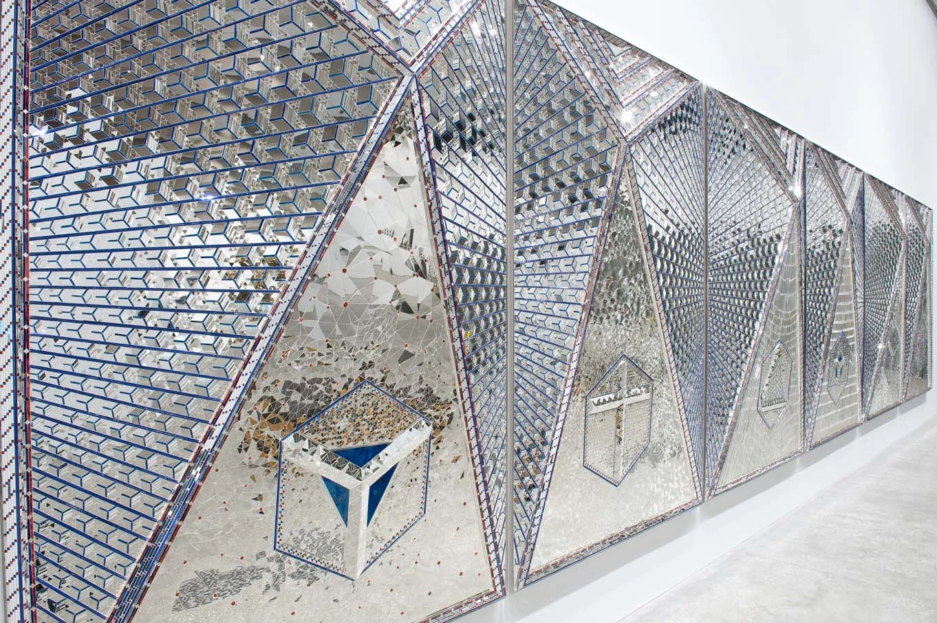 Monir Shahroudy Farmanfarmaian, Lightening for Neda, 2009, Queensland Art Gallery, Installation View. Courtesy of the artist and The Third Line.