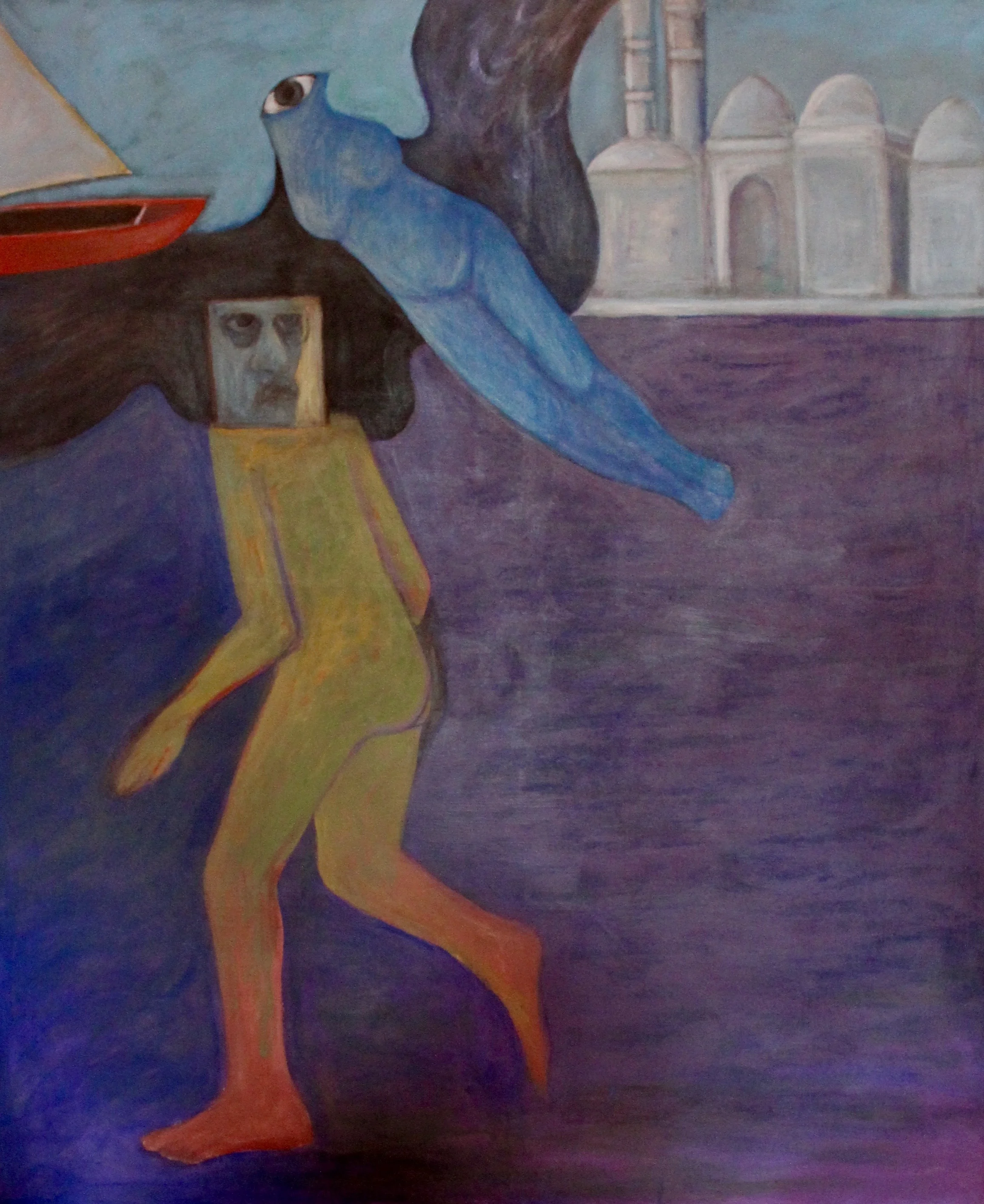 Ahmed Morsi, Artist in Alexandria, 1989, image courtesy of the artist and Gypsum Gallery.