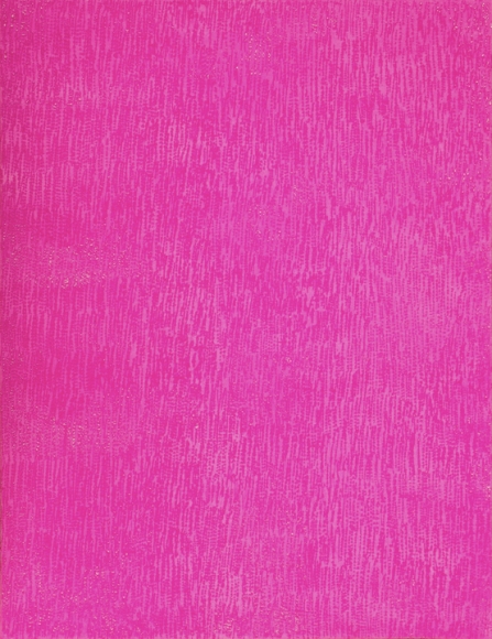 Mohammed Kazem. Acrylic on Scratched Paper (Pink), 2013. Acrylic on scratched paper. 25.5 x 20 in. Image courtesy of the artist and Aicon Gallery 