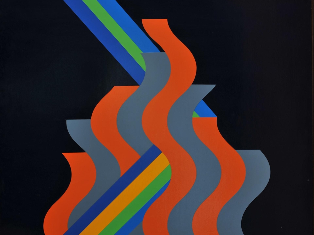 Mohammed Melehi's 'Untitled,' 1976. Melehi's work, part of the Casablanca School of Art of the 1960s and 70s, will be on show in Art Dubai's show 'That Feverish Leap into the Fierceness of Life'.