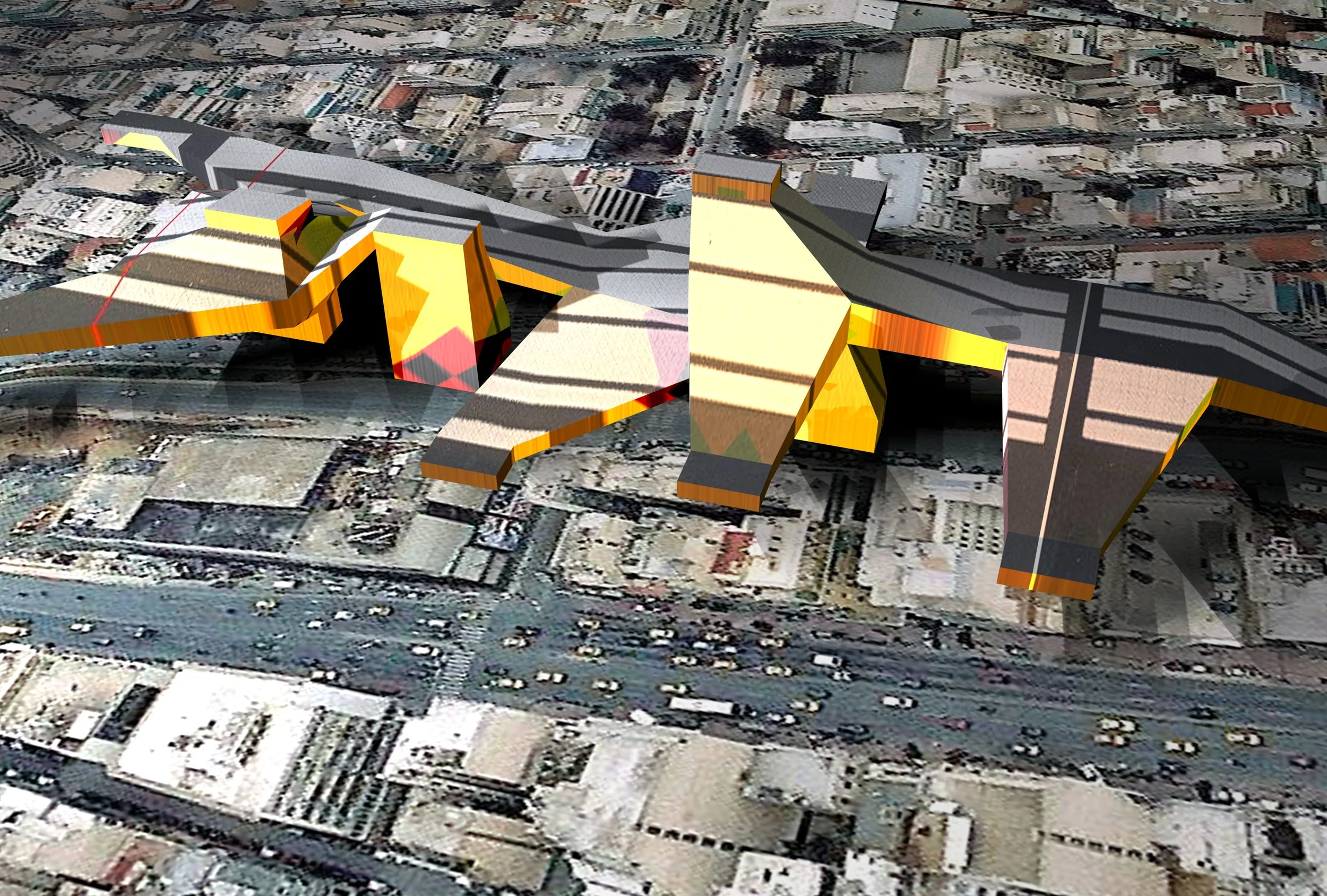 Andreas Angelidakis. The Walking Building, 2004 - 2006. Video animation, colour, sound, duration 5mins. © Andreas Angelidakis. Courtesy The Breeder, Athens