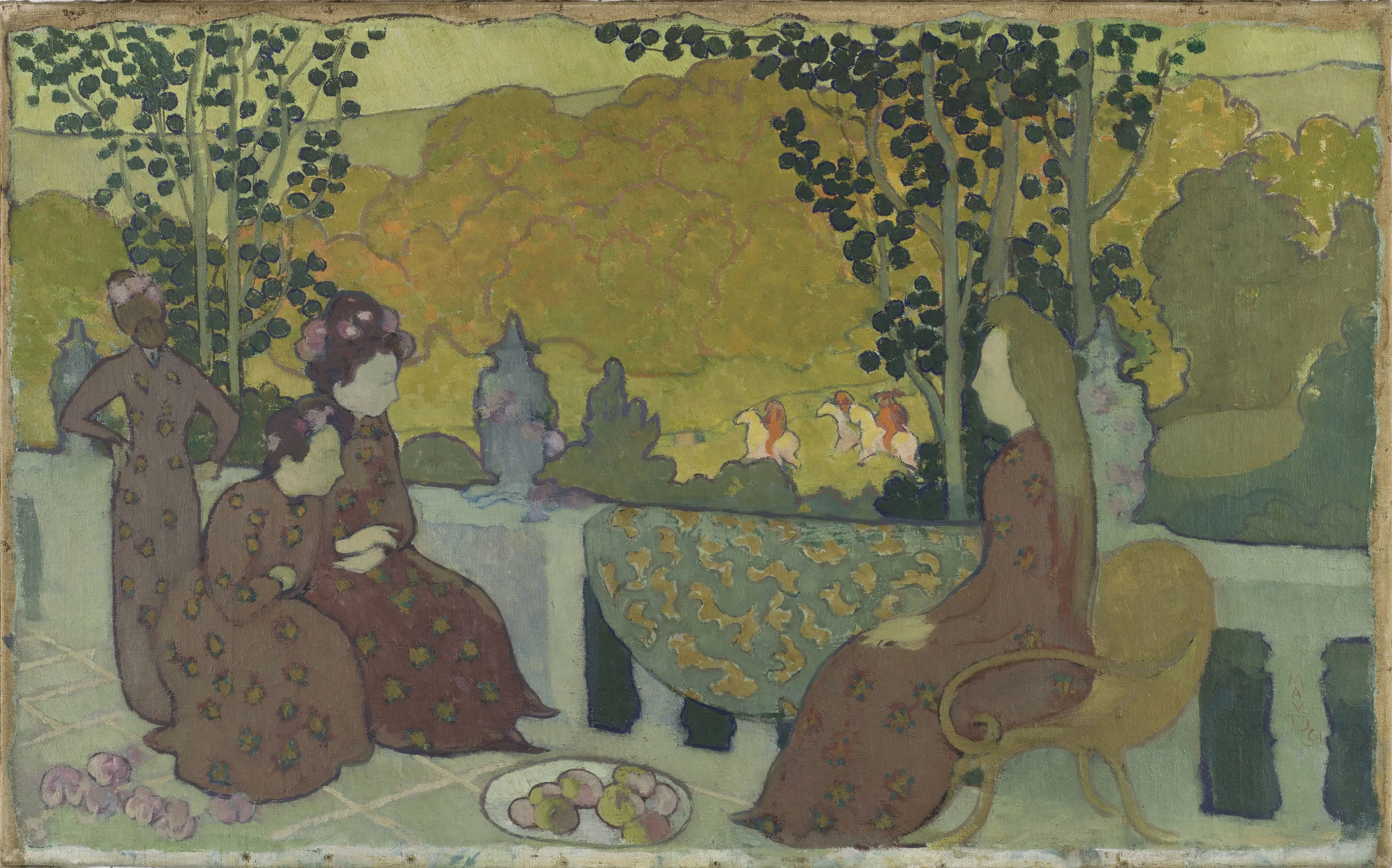Maurice Denis (1870-1943). October, also known as October Evening, 1891. Oil on canvas. Musée d’Orsay, Paris. Photo © RMN-Grand Palais (musée d'Orsay) / Hervé Lewandowski.