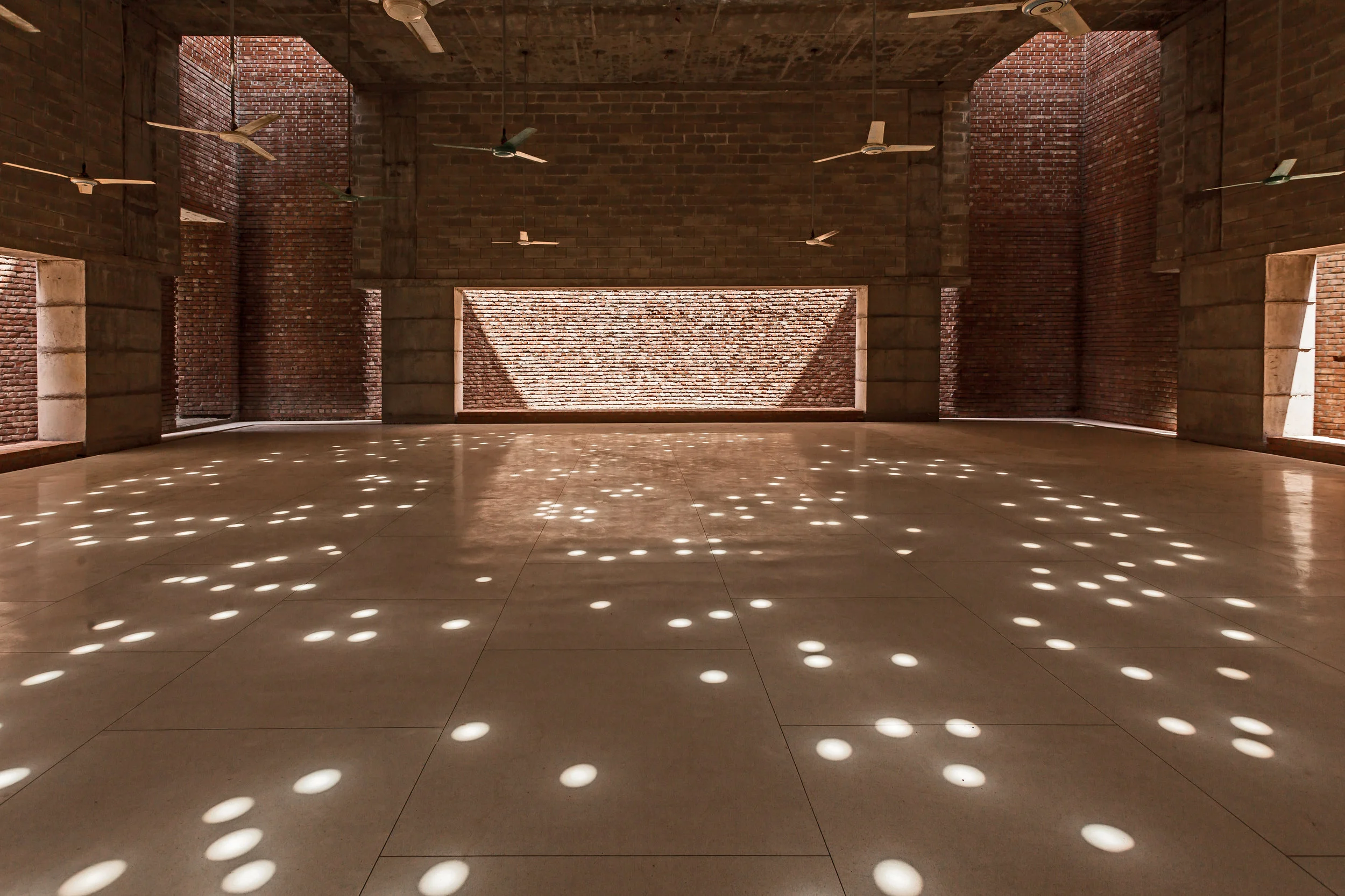 Bait Ur Rouf Mosque, interior view. Courtesy: Marina Tabassum Architects.