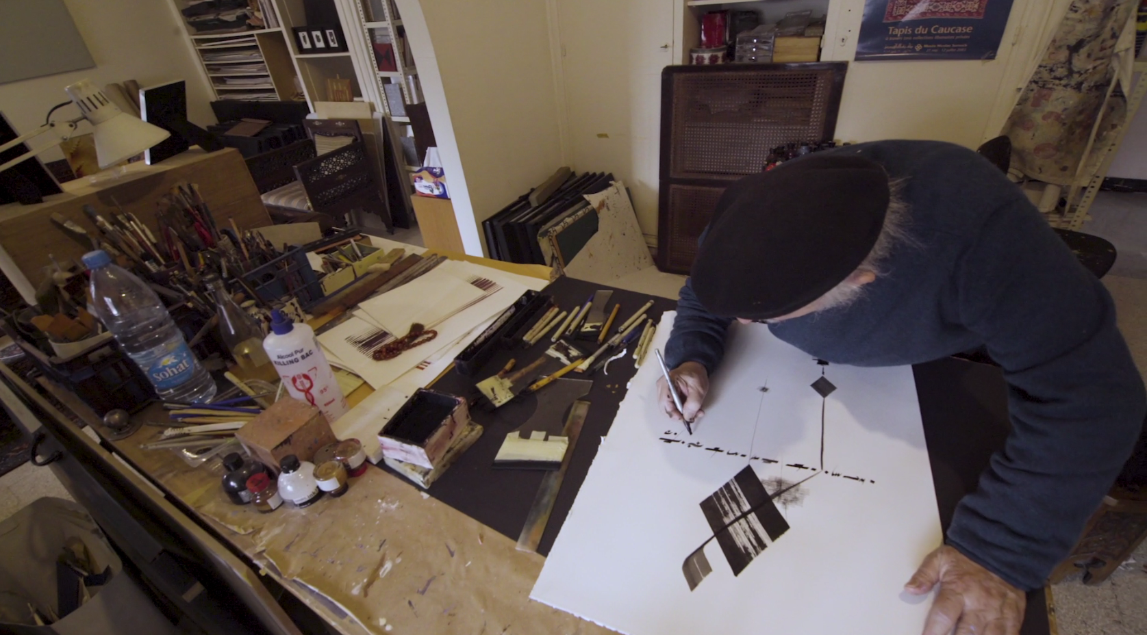 Samir Sayegh in his Beirut studio. Courtesy of Art Dubai