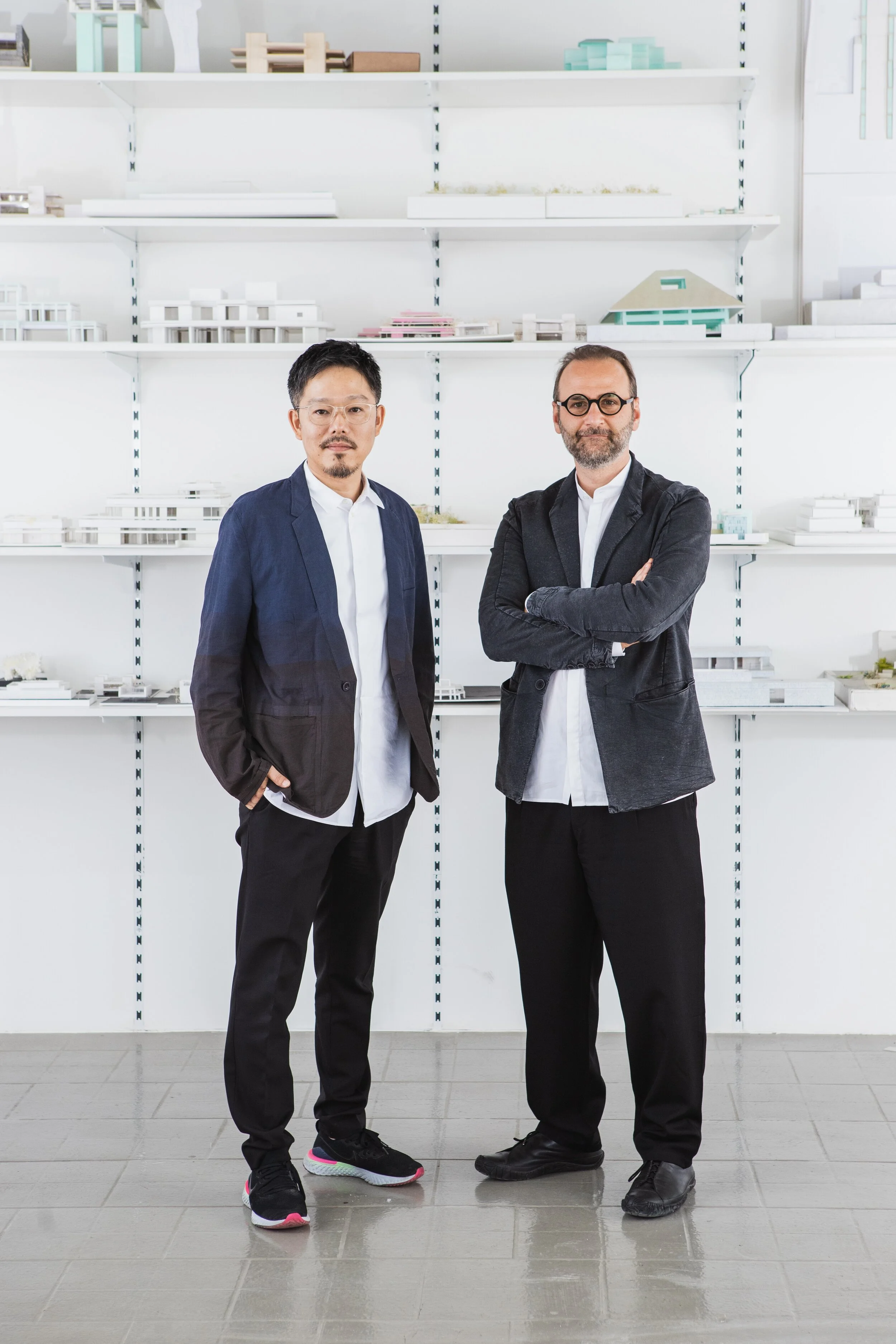 Wael Al Awar and Kenichi Teramoto. Image courtesy of National Pavilion UAE - La Biennale di Venezia.