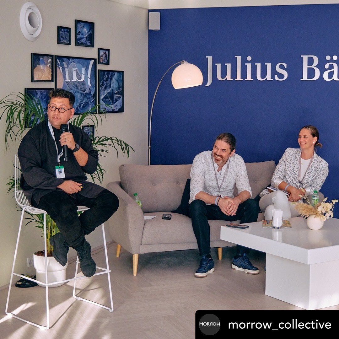 Repost &bull; @morrow_collective delivered an NFT Workshop at the @bankjuliusbaer Lounge at @ArtDubai. It was a privilege to host the workshop alongside special guest @refikanadol, pioneer in the aesthetics of machine intelligence.

#refikanadol #art