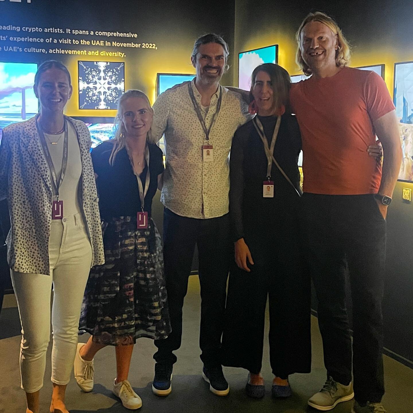 Shout out to the @morrow_collective gang after a fabulous second edition of @artdubai digital. Team work makes dream work 🥰😍🥰 #morefollows #nft #curators #gang #team #dubai #art #crypto #wegotthis #2023