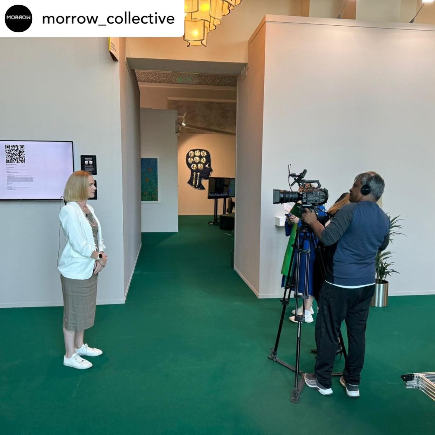 REPOST &bull; @morrow_collective Pleasure welcoming Getty to {R(Evolutionaries);} 

With our curator, @annaseaman1 

#MORROWcollective
#revolutionaries
#artdubai
#getty
@artdubai