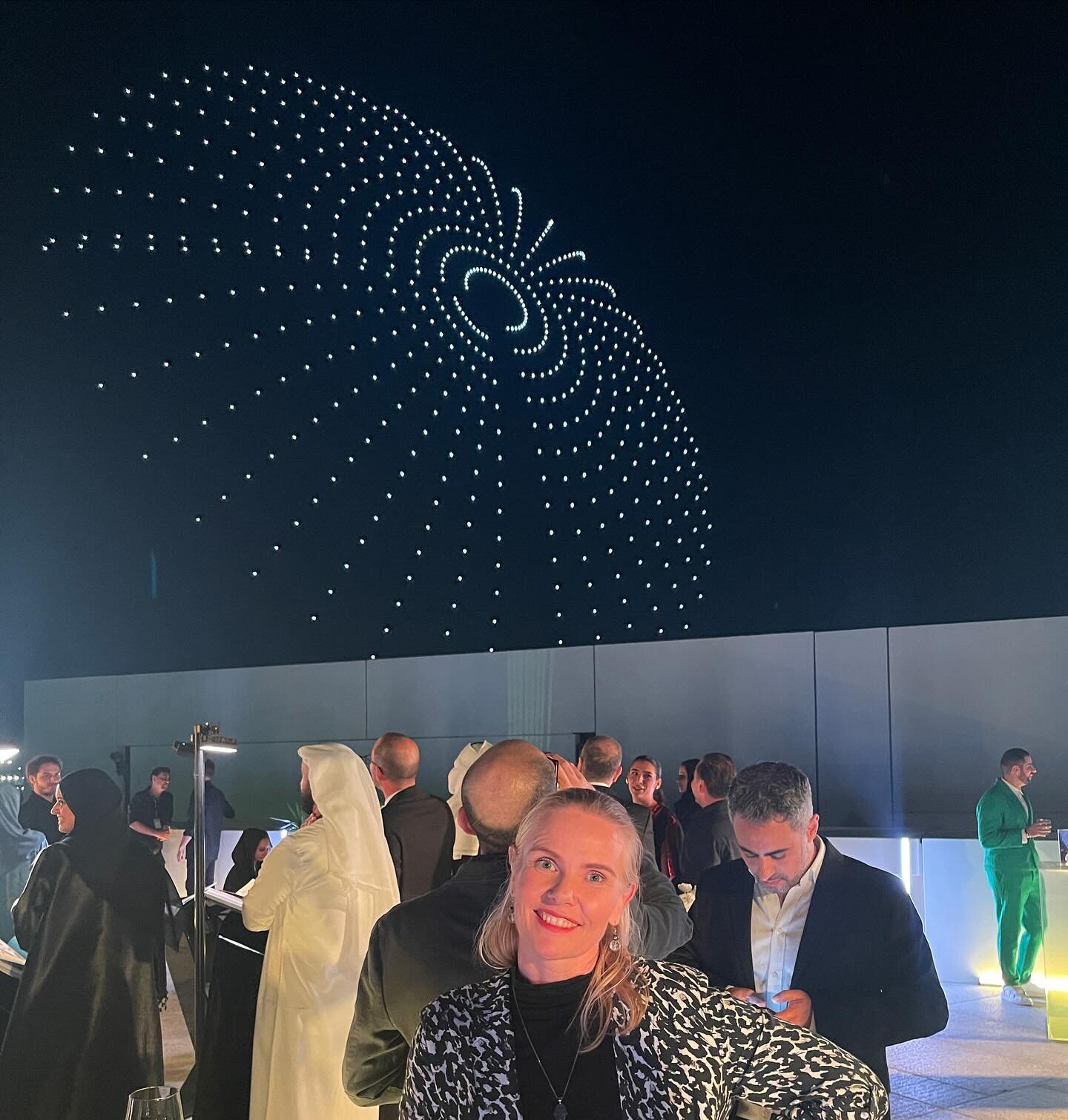 Light, transparencies, moonlight and a drone show.. it was a wonderful evening at @louvreabudhabi hosted by @richardmille to witness the announcement of the winner of the Art Here Now prize &mdash; see the second last slide for the winning art work b