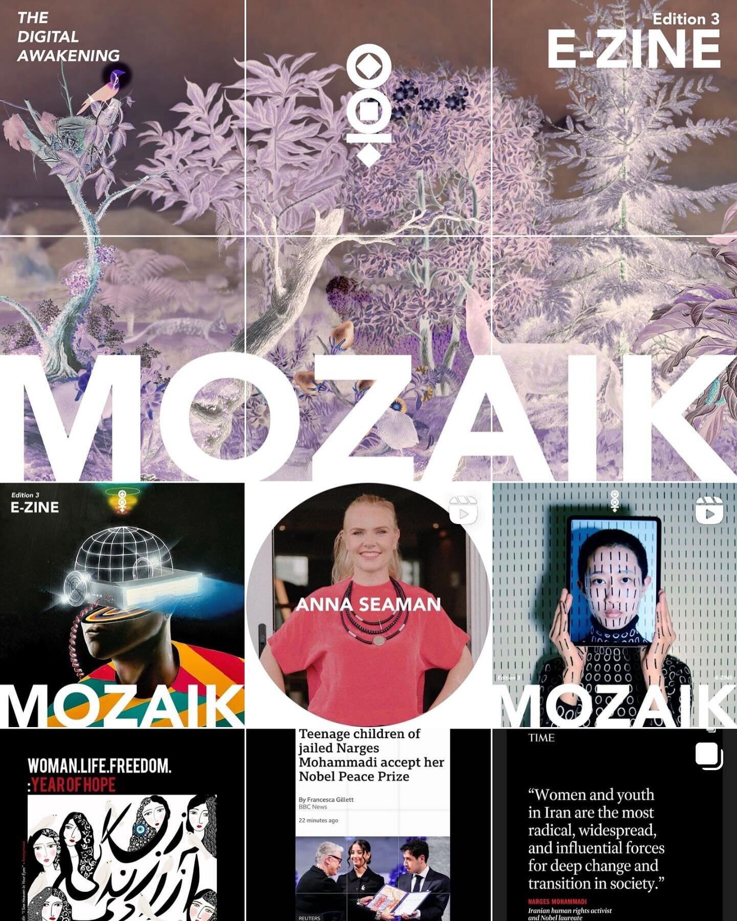 Thrilled to announce that I was selected for the 3rd edition of the @mozaikphilanthropy e-zine &lsquo;The Digital Awakening&rsquo;. 

For the Future Art Writer 2023 award, my essay &ldquo;The Machine in the Mirror: When technology asks us to consider