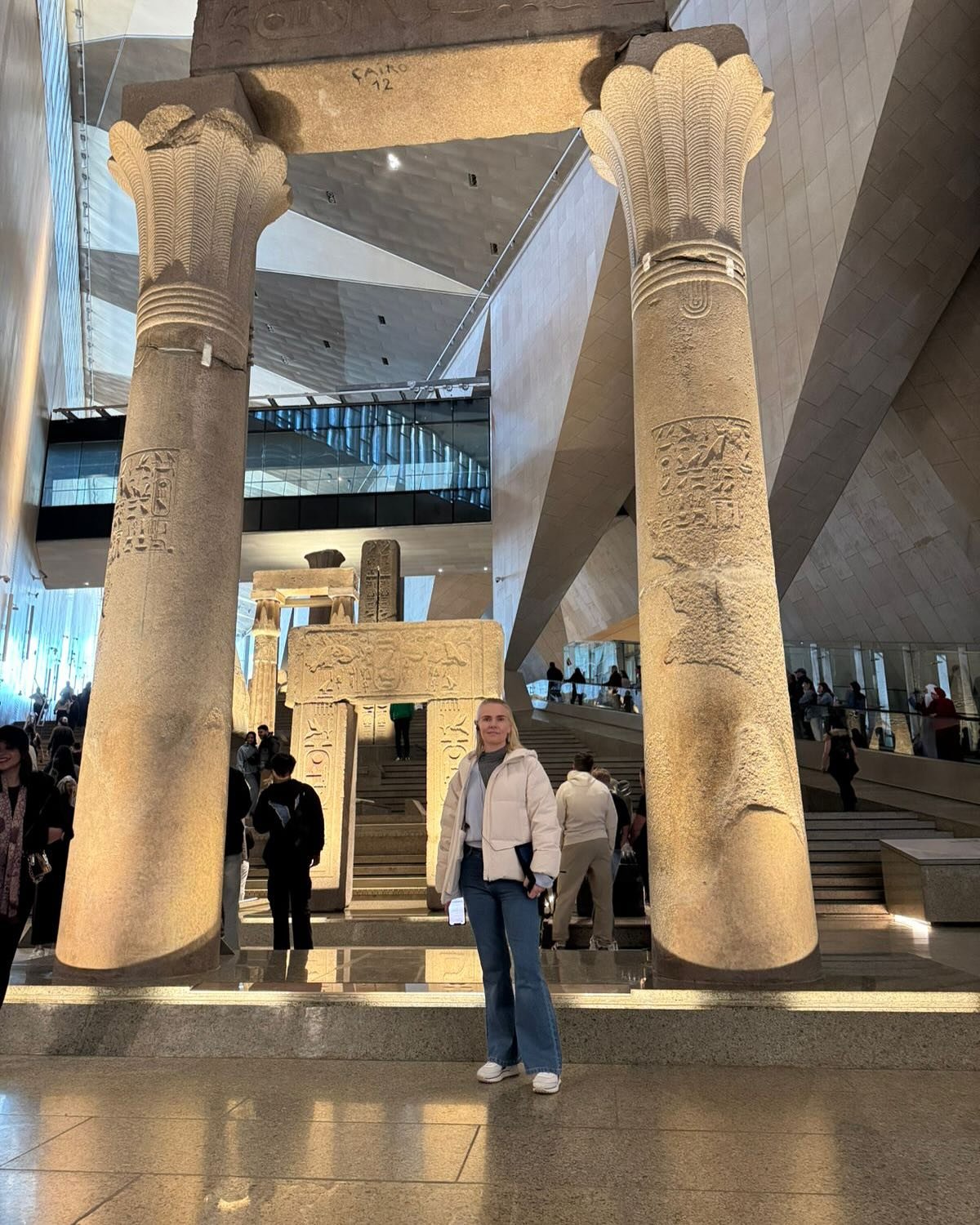 Starting the new year with a visit to the newly opened  @grandegyptianmuseum - a vast and comprehensive museum dedicated to Egyptian history, the ancient Pharaohs and their sophisticated civilisation right up until the Roman era. More than 15,000 obj