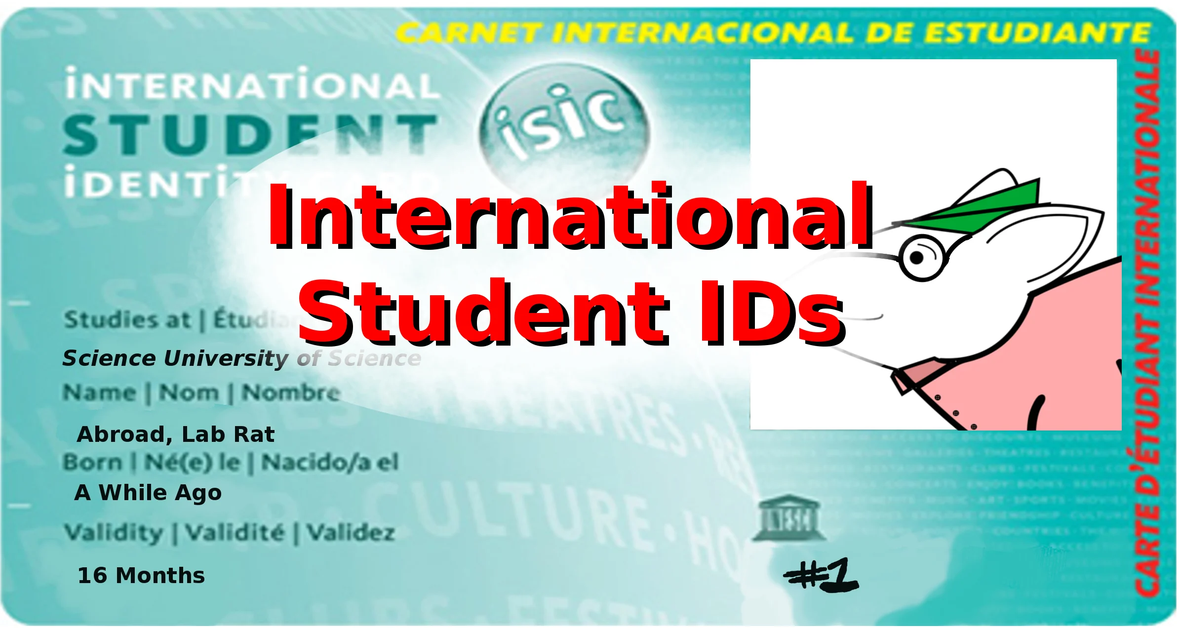 International Student ID Cards (ISIC)