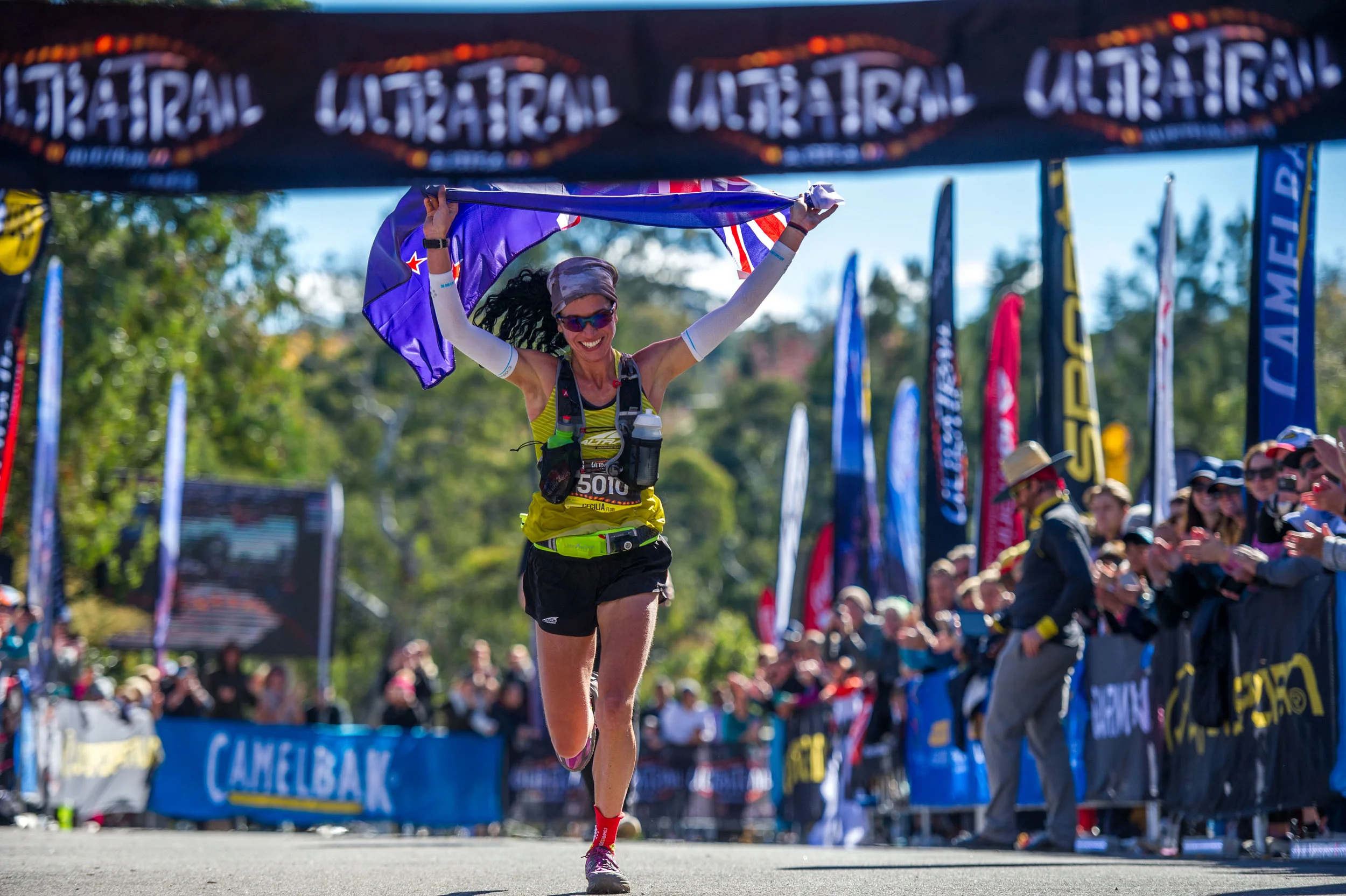 Cecilia Flori Taking the 50km win.