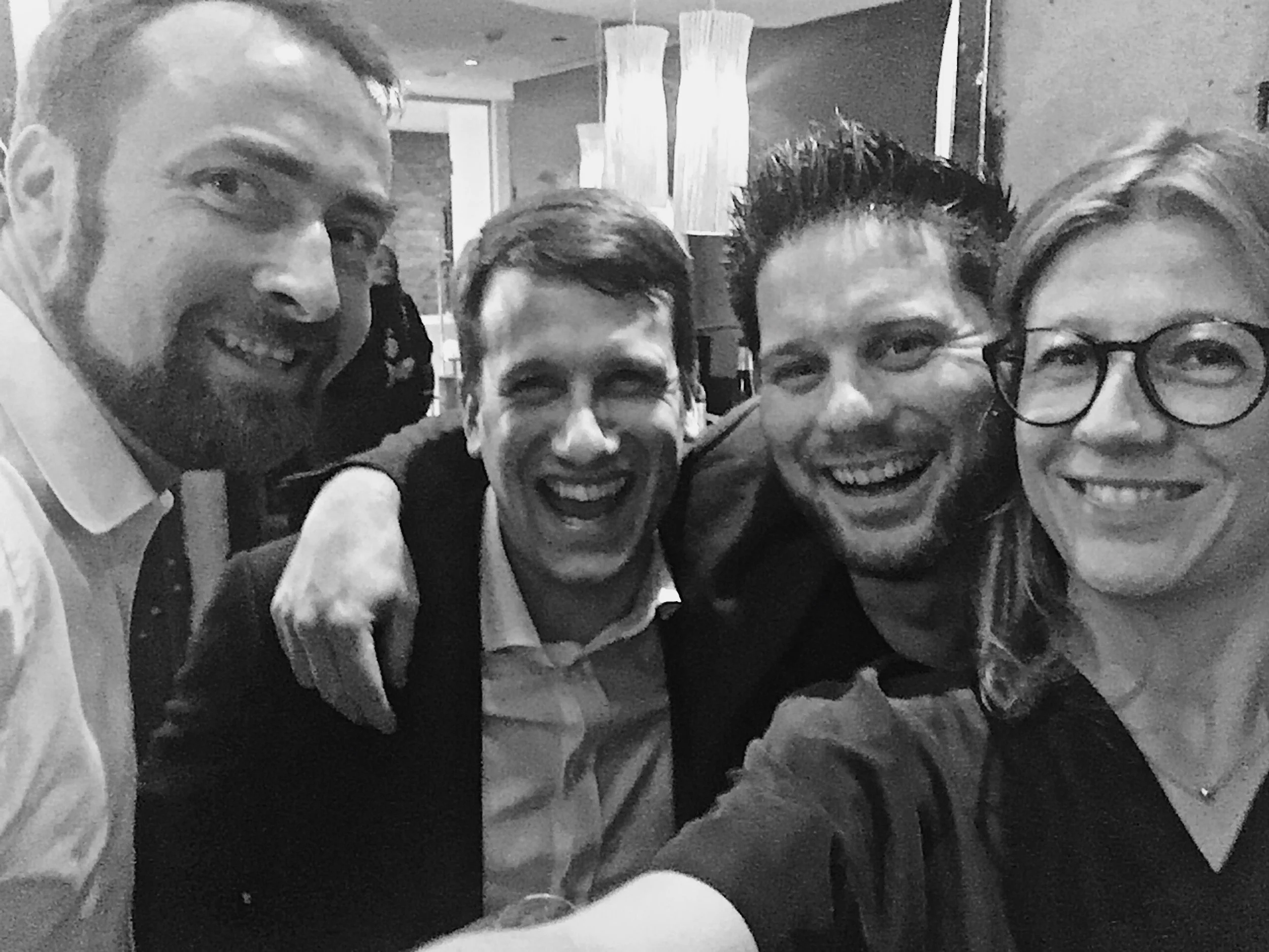 Meeting Tobias Fricke from Gut Hermannsberg and sommelier Emmanuel Rosier at the Riesling Swag in Hamburg.