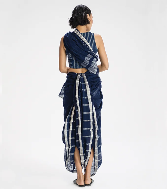 Dhangad sari drape from Goa