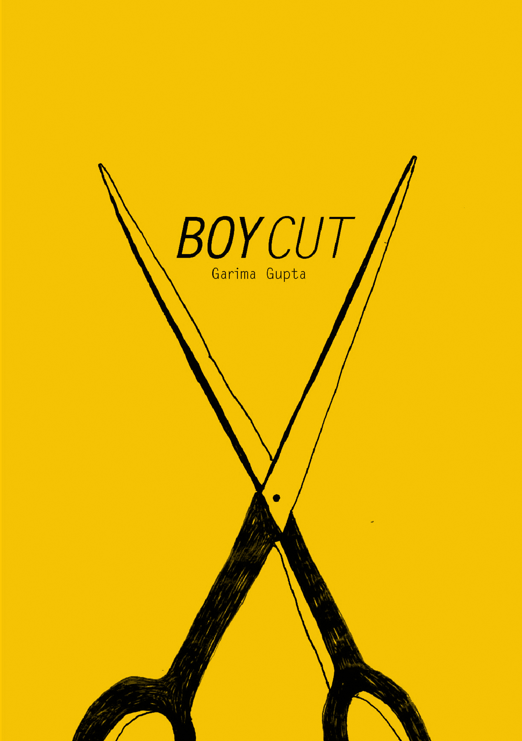 Boy Cut zine front cover by Garima Gupta