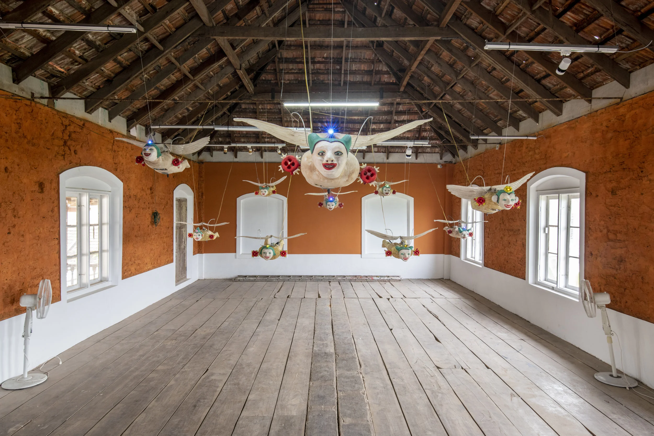 Heri Dono, installation view at Kochi-Muziris Biennale 2018, courtesy of Kochi Biennale Foundation