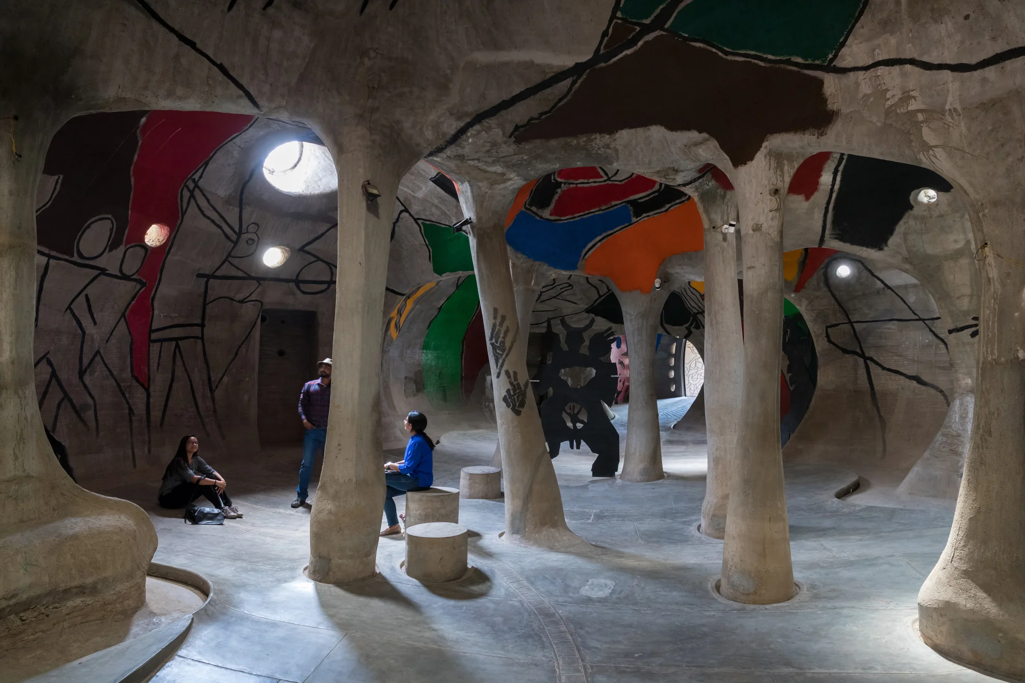 Amdavad Ni Gufa art gallery, Ahmedabad, 1994 © Iwan Baan 2018