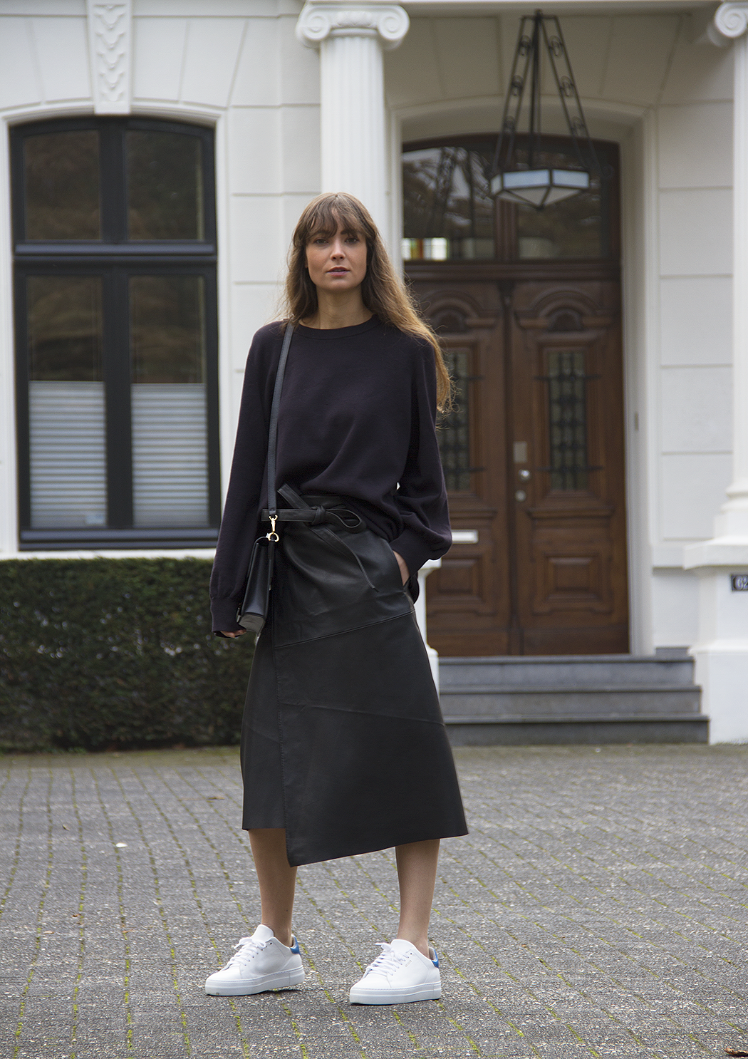 The Leather Wrap Skirt — MODEDAMOUR