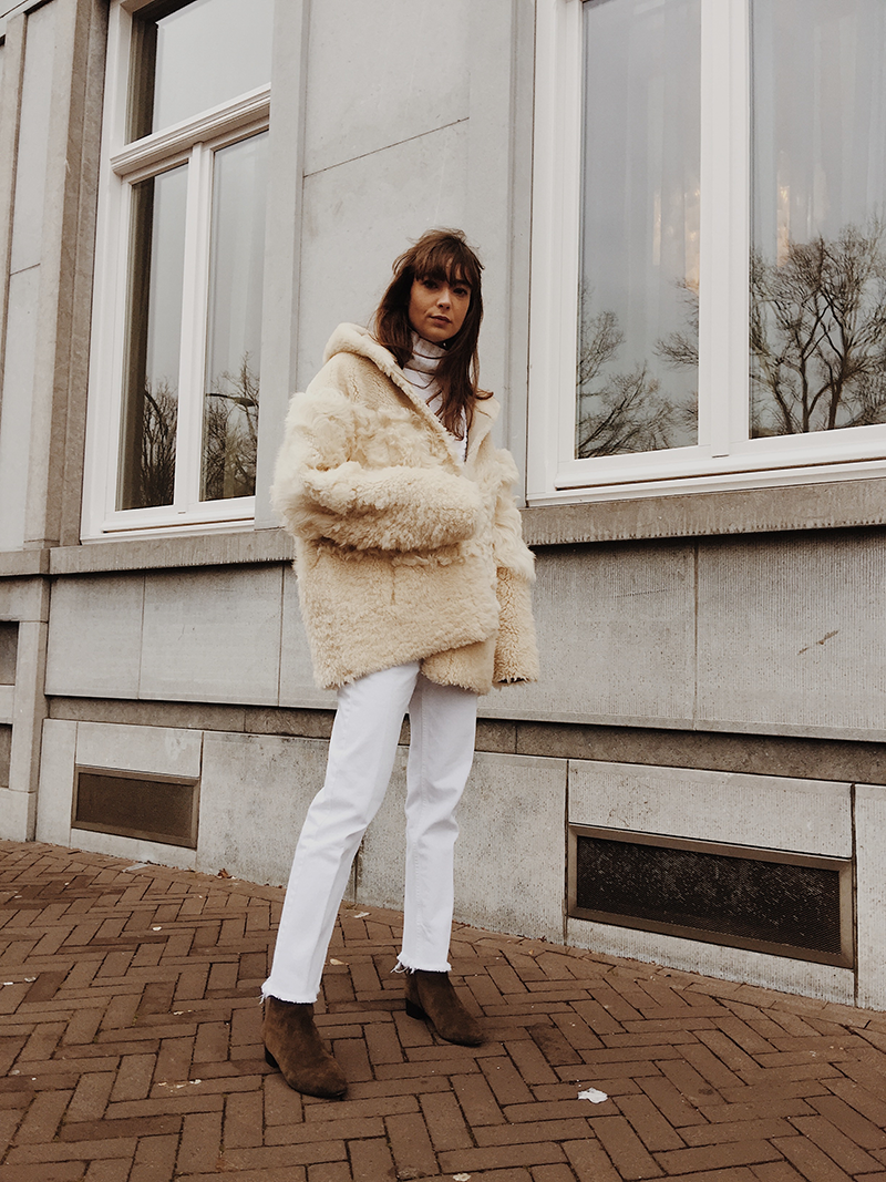 winter white teddy coat