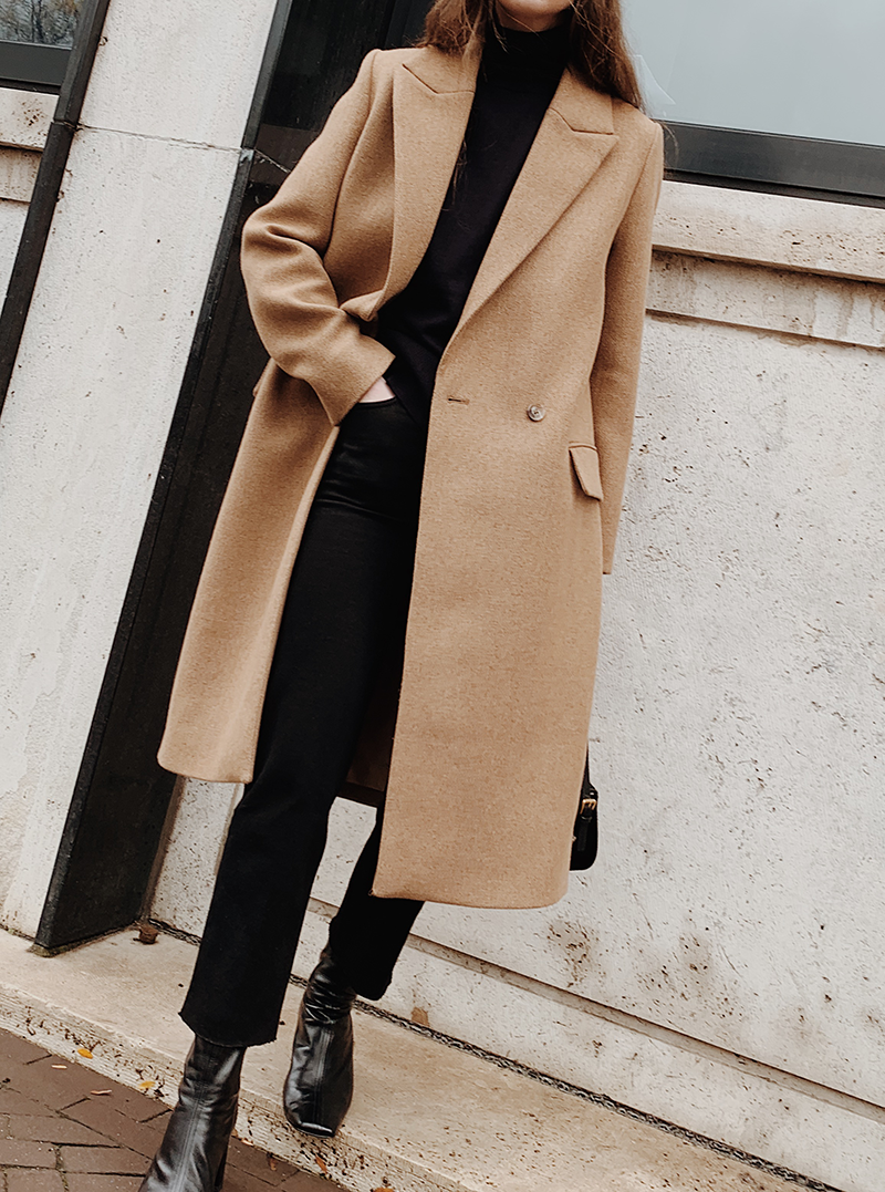 cos camel coat