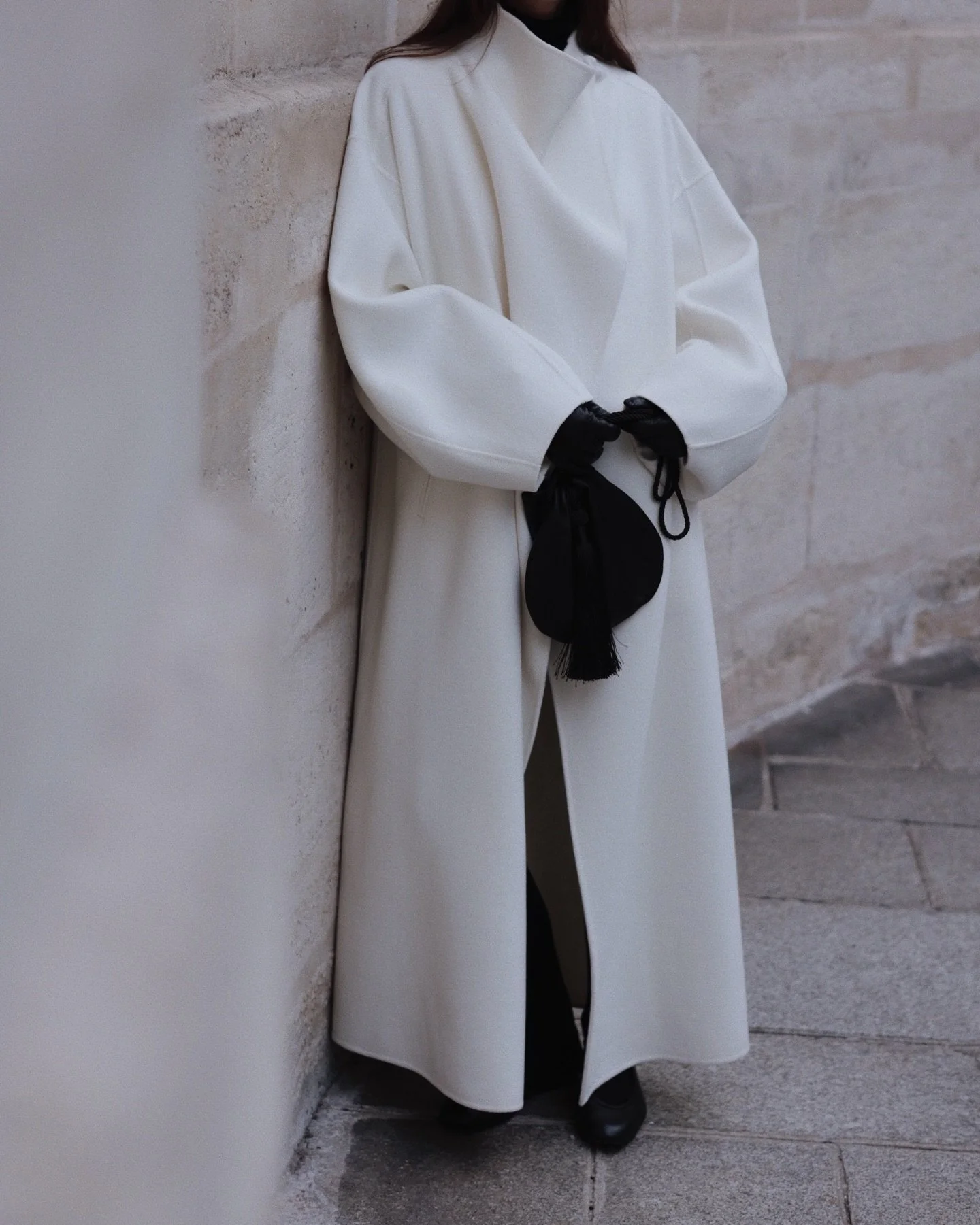 Black underneath white