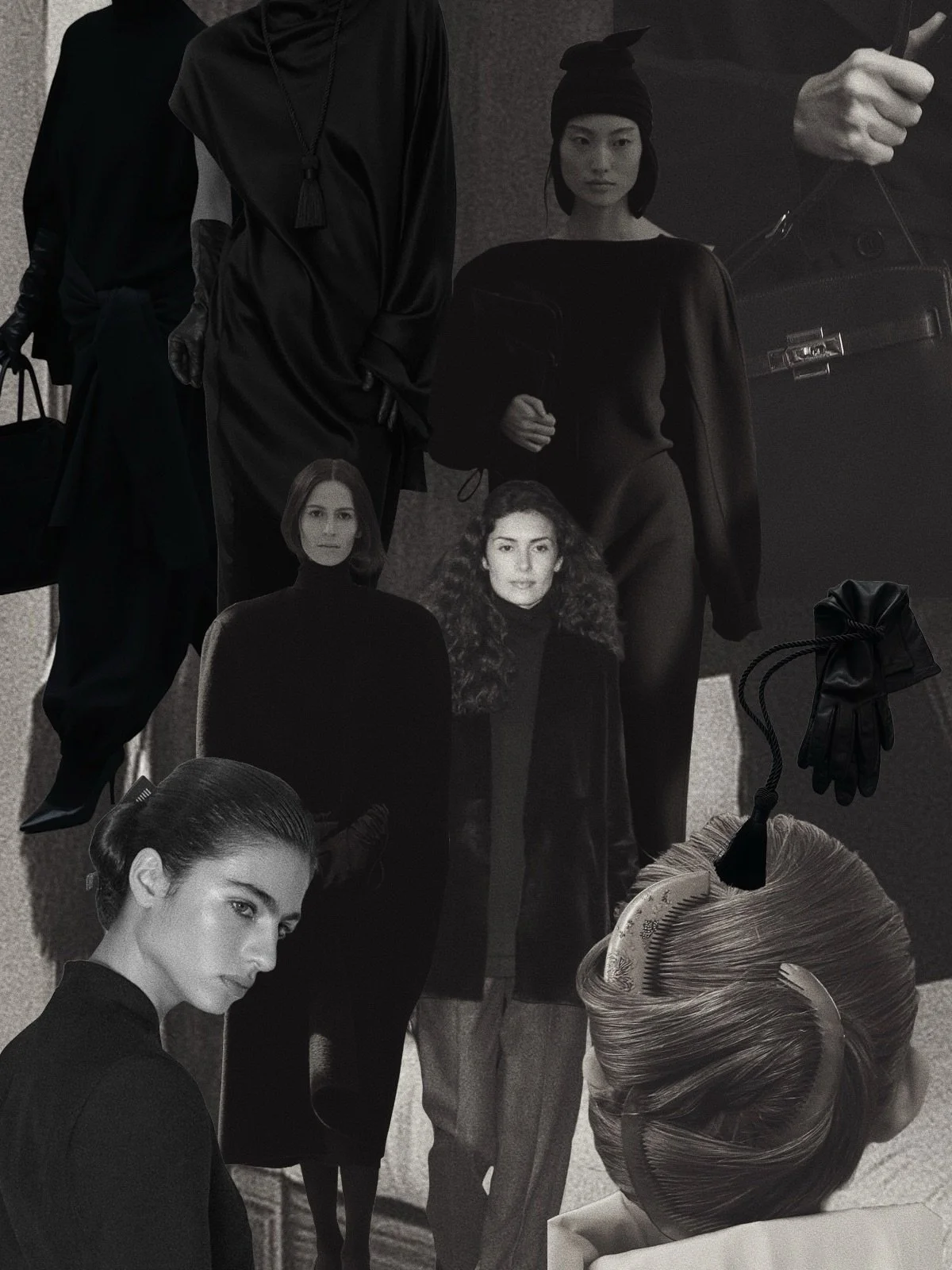 Current obsessions. 
5 all-black looks I&rsquo;d love to wear.

- Find my curated selections through the link in bio.