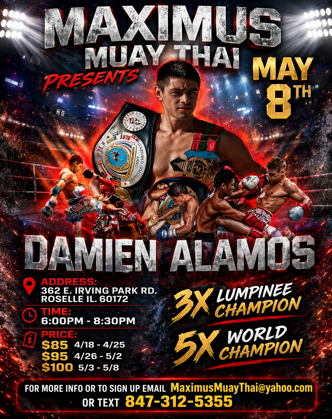 Damien Alamos Seminar - FRIDAY  May 8th - 6PM to 8:30PM